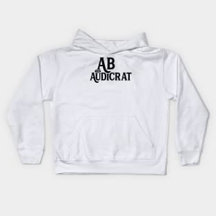 Ab Logo #1 (Black) Kids Hoodie